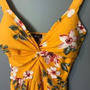 Yellow flower dress